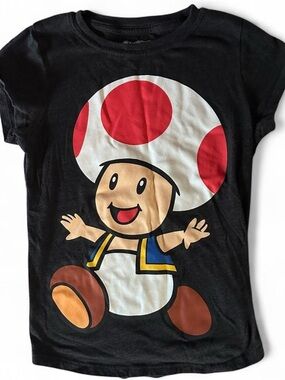 Girls Super Mario Toadstool T-Shirt